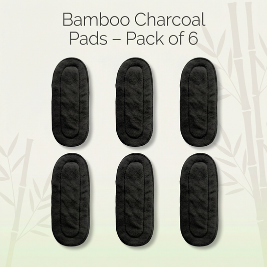 Pack of 6 Bamboo Charcoal Super absorbent and Odor Free Pads