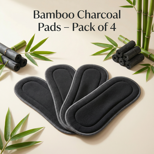 Pack of 4 Bamboo Charcoal Super absorbent and Odor Free Pads