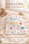 KinderBloom Muslin Cotton Baby Jabla for Newborns (0–6 Months) | Ultra‑Soft, Breathable & Rash‑Free Baby Clothing for Indian Weather - KinderBloom