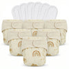 Pack of 6 Organic Reusable Muslin Diaper with Cotton Pad | KinderBloom India - KinderBloom